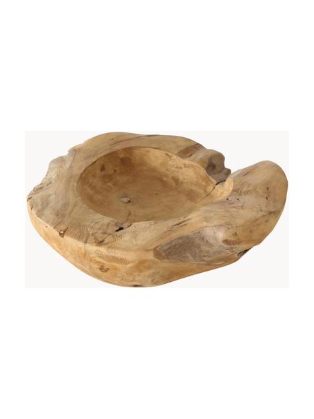 Veľká dekoratívna miska z tíkového dreva Unikat, Tíkové drevo, Tíkové drevo, Ø 30 x V 9 cm