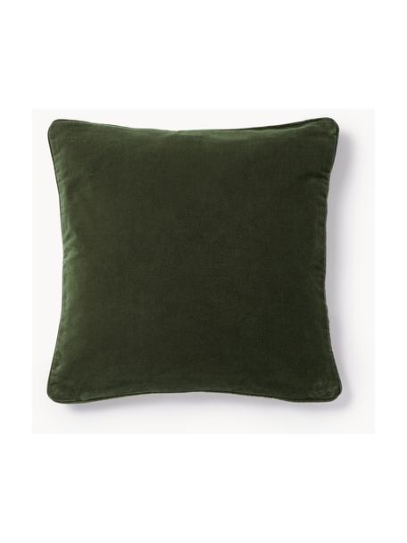 Housse de coussin en velours Dana, 100 % coton

Le matériau est certifié STANDARD 100 OEKO-TEX®, 21.HCN.84376, Hohenstein, Vert foncé, larg. 40 x long. 40 cm