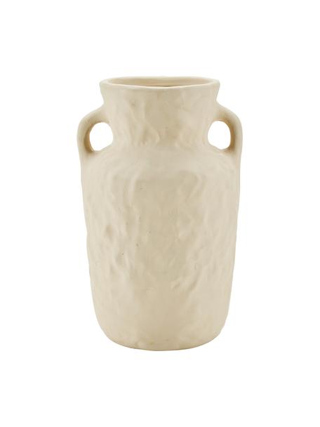 Porcelánová váza Squared, Porcelán, Béžová, Š 15 cm, V 24 cm