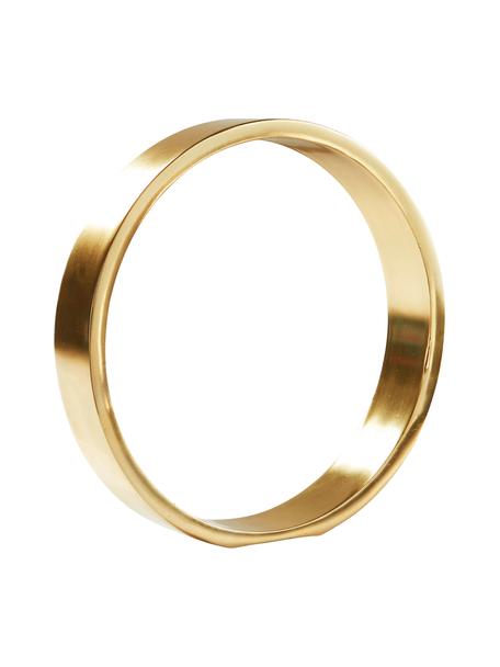 Dekorace Ring, Potažený kov, Zlatá, Ø 25 cm, V 25 cm