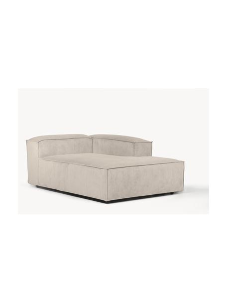 Diván sofá de pana Lennon, Tapizado: pana (92% poliéster, 8% p, Estructura: madera de pino maciza, ma, Patas: plástico, Pana beige claro, An 119 x F 180 cm, chaise longue izquierda