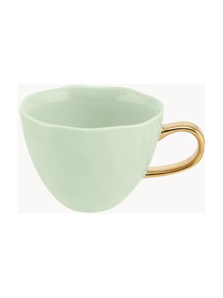 Tasse à thé Good Morning, Grès cérame, Vert menthe, Ø 11 x haut. 8 cm, 350 ml