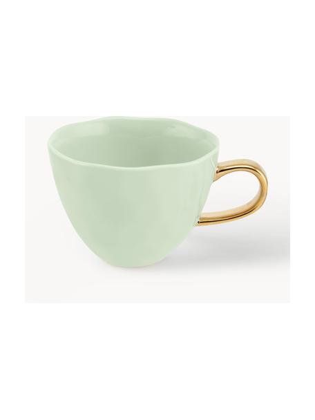 Tasse Good Morning, Steingut, Mintgrün, Ø 11 x H 8 cm, 350 ml