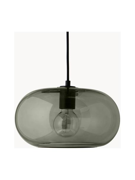 Design Pendelleuchte Kobe, Lampenschirm: Glas, mundgeblasen, Grün, transparent, Ø 30 x H 17 cm