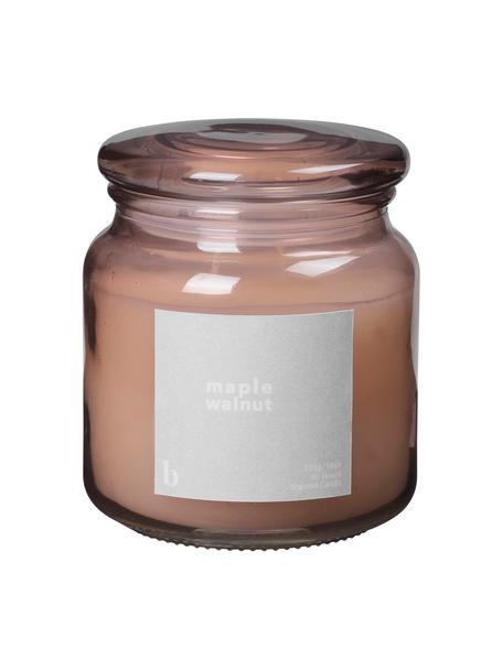Duftkerze Maple Walnut (Walnuss), Behälter: Glas, Altrosa, Ø 10 x H 12 cm