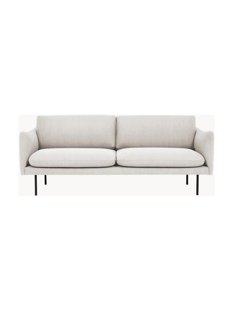 Sofa Moby (2-Sitzer), Bezug: Polyester Der hochwertige, Gestell: Massives Kiefernholz, FSC, Füße: Metall, pulverbeschichtet, Webstoff Off White, B 170 x T 95 cm