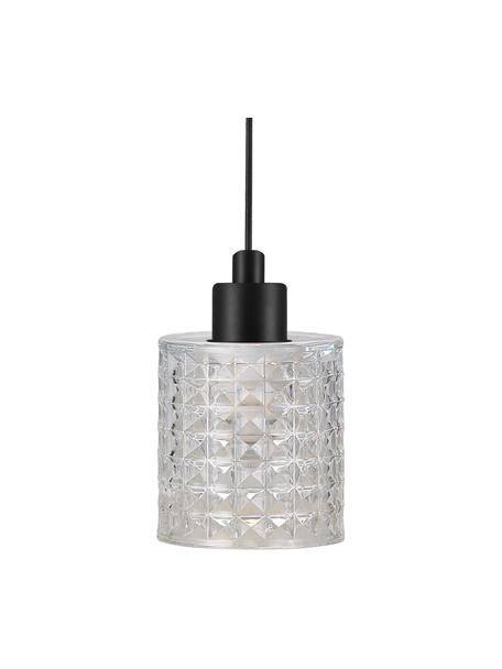 Petite suspension en verre Hollywood, Blanc crème, Ø 11 x haut. 18 cm