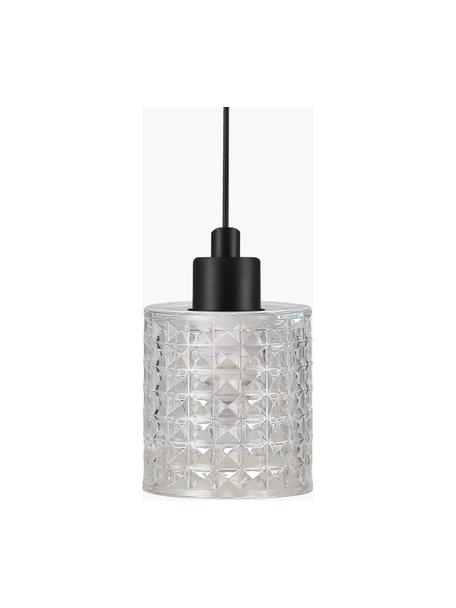 Lampa wisząca ze szkła Hollywood, Kremowobiały, Ø 11 x W 18 cm