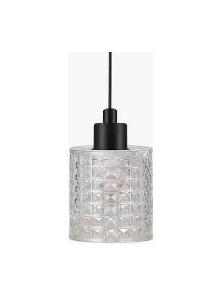 Lampa wisząca ze szkła Hollywood, Kremowobiały, Ø 11 x W 18 cm