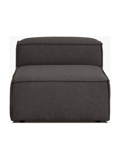 Mittelmodul Lennon, Bezug: 100 % Polyester Der strap, Gestell: Massives Kiefernholz FSC-, Füße: Kunststoff, Webstoff Anthrazit, B 89 x T 119 cm
