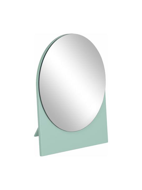 Okrúhle kozmetické zrkadlo Mica, Zelená, Š 17 x V 20 cm