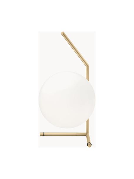 Lampa stołowa ze szkła dmuchanego z funkcją przyciemniania IC Lights, Stelaż: metal powlekany, Odcienie złotego, Ø 20 x W 38 cm