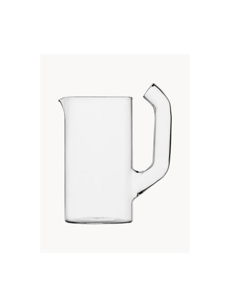 Handgefertigter Wasserkrug Cactus, 1.2 L, Borosilikatglas, Transparent, 1.2 L