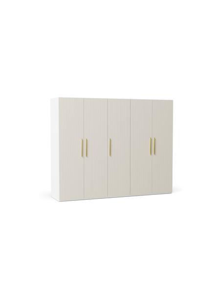 Armario modular Simone, 5 puertas (250 cm), diferentes variantes, Estructura: aglomerado con certificad, Madera, beige, Interior Basic (An 250 x Al 200 cm)