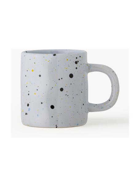 Tasse Sprinkle, Steingut, Hellblau, Mehrfarbig gesprenkelt, Ø 8 x H 8 cm, 210 ml