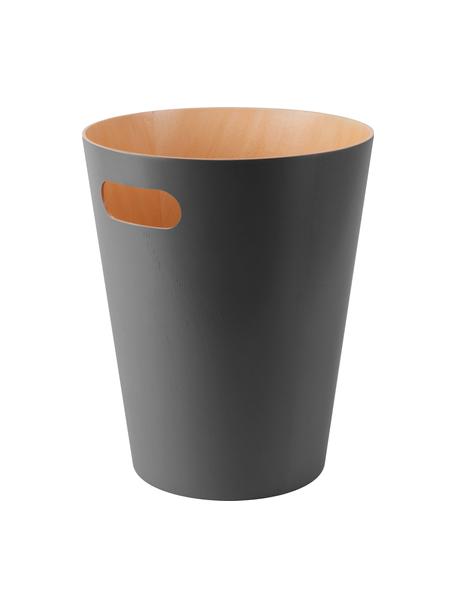 Odpadkový XS kôš Woodrow Can, Lakované drevo, Antracitová, drevo, Ø 23 x V 28 cm