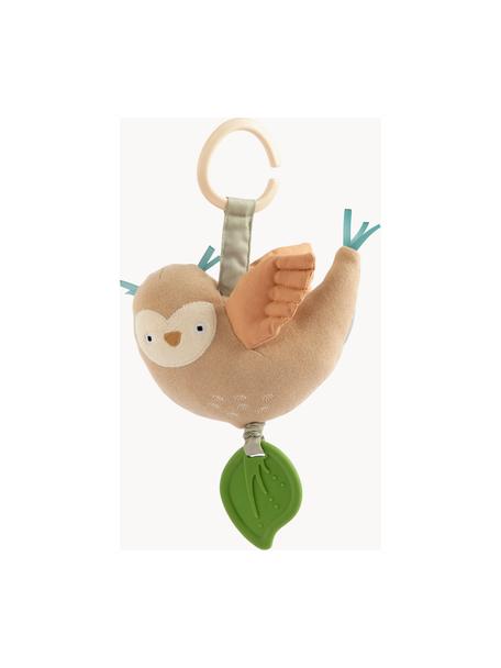 Aktivitäts-Spielzeug Blinky the Owl, Bezug: 75 % Polyester, 20 % Baum, Beigetöne, Bunt, B 16 x H 17 cm