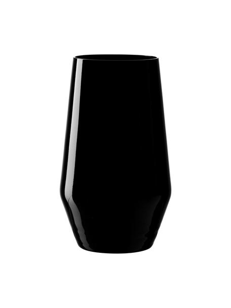 Pohár na kokteily Etna, 2 ks, Sklo, čierne lakované, Čierna, Ø 8 x V 14 cm, 365 ml