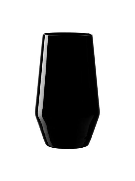 Szklanka Etna, 2 szt., Szkło kryształowe, Czarny, Ø 8 x W 14 cm, 365 ml