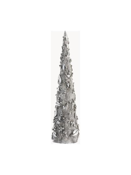 Objet décoratif fait main Tree, Plastique, Couleur argentée, Ø 12 x haut. 47 cm