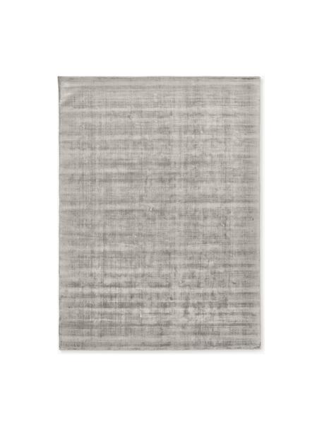 Tapis en viscose tissé main Jane, Gris, larg. 300 x long. 400 cm (taille XL)