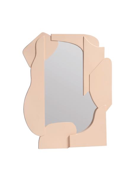 Wandspiegel Slice, Rahmen: Polyresin, Spiegelfläche: Spiegelglas, Apricot, B 35 x H 44 cm