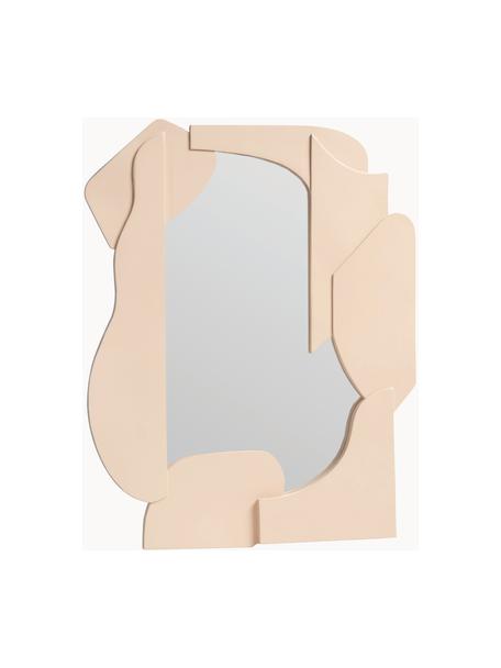 Specchio da parete Slice, Cornice: poliresina, Superficie dello specchio: lastra di vetro, Albicocca, Larg, 35 x Alt. 44 cm