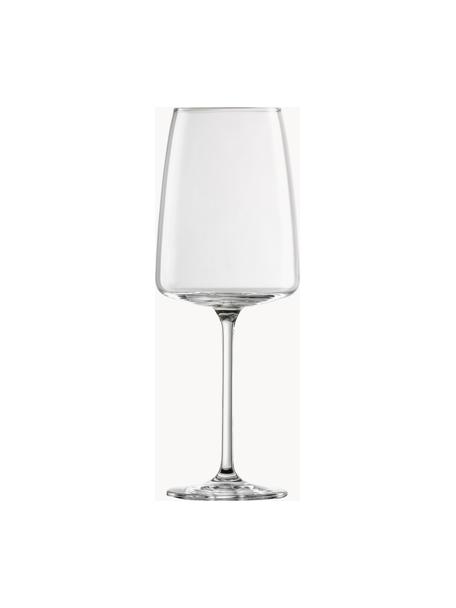 Kristall-Weingläser fruchtig & fein Vivid Senses, 2 Stück, Tritan-Kristallglas

Bring den Glanz von Kristallglas auf Deinen Esstisch! Das Glas ist außergewöhnlich transparent und schwer, dadurch fühlt es sich wertig an und sieht gleichzeitig auch noch gut aus. Zudem machen die filigranen Schliffe jedes Stück zu einem besonderen It-Piece, das sowohl praktisch als auch schön ist., Transparent, Ø 9 x H 24 cm, 530 ml