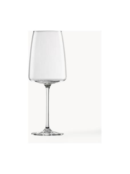 Copas de vino afrutado y delicado de cristal Vivid Senses, 2 uds., Cristal Tritan

¡Trae el brillo del cristal a tu mesa de comedor! El cristal es excepcionalmente transparente y pesado, lo que significa que se siente valioso y al mismo tiempo tiene un buen aspecto. Además, los delicados cortes hacen de cada pieza un detalle especial, práctico y bonito., Transparente, Ø 9 x Al 24 cm, 530 ml