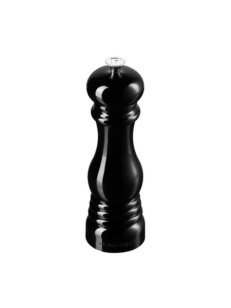 Macinapepe nero con macinino in ceramica Ariana, Plastica, Nero lucido, Ø 6 x Alt. 21 cm