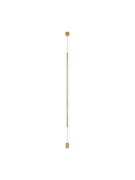 Design LED-Pendelleuchte mit Bodenverankerung Elettra, Baldachin: Aluminium, beschichtet, Goldfarben, Ø 7 x H 120 cm