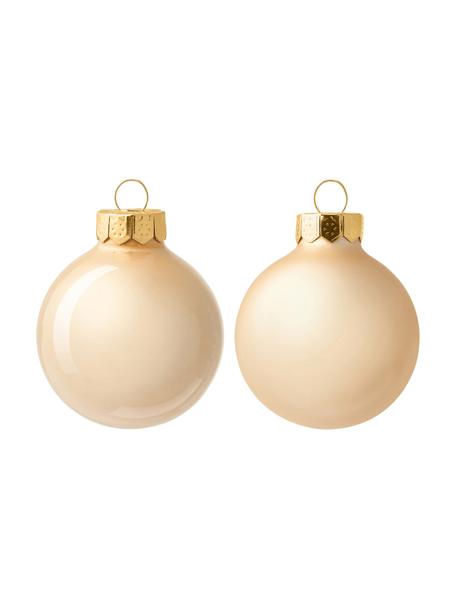 Set de bolas de Navidad Evergreen, Crema, Ø 4 cm, 16 uds.