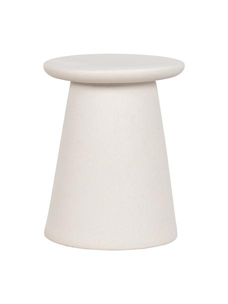 Ręcznie wykonany stołek z ceramiki Button, Ceramika, Biały, Ø 35 x W 45 cm