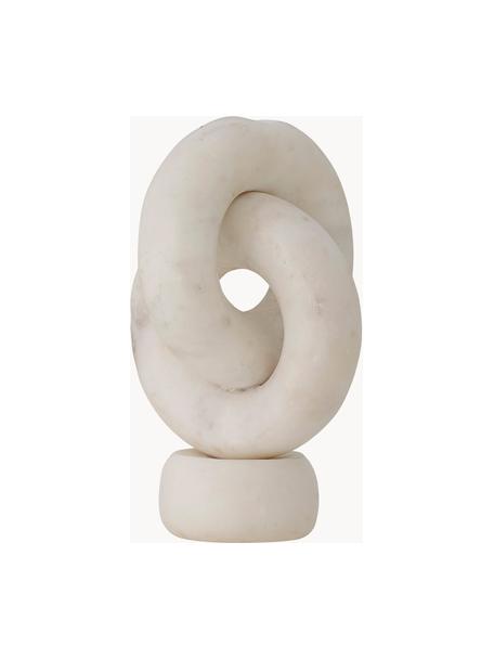 Marmor-Kerzenhalter Goa, Marmor, Weiss, marmoriert, Ø 13 x H 20 cm