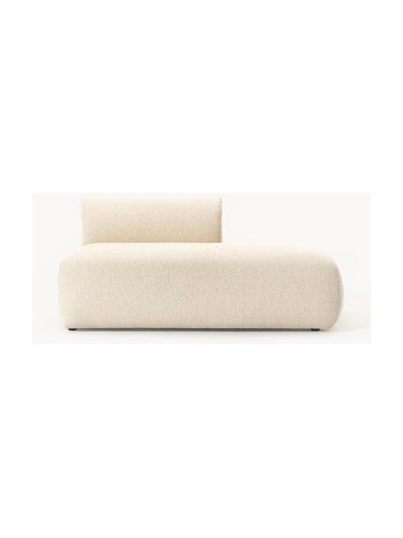 Modulaire bouclé chaise longue Sofia, Bekleding: bouclé (100% polyester) M, Frame: sparrenhout, spaanplaat, , Poten: kunststof Dit product is , Bouclé lichtbeige, B 159 x D 103 cm, rugleuning links