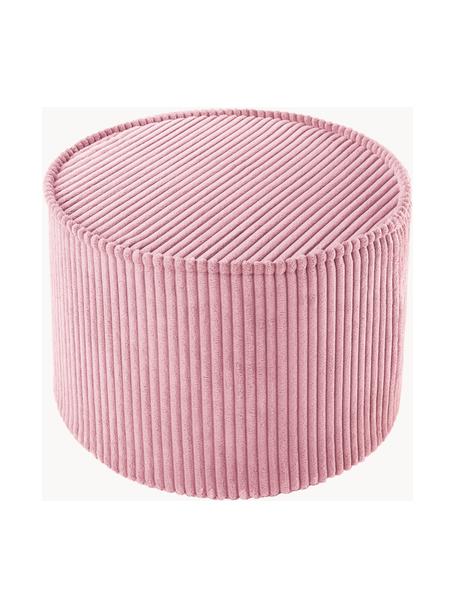 Kinder-Pouf Sugar aus Cord, Ø 40 cm, Bezug: Cord (100 % Polyester) au, Cord Rosa, Ø 40 x H 25 cm