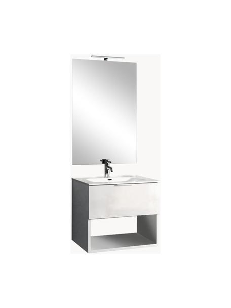 Set salle de bains avec vasque One, 4 élém., Blanc, Lot tailles variées