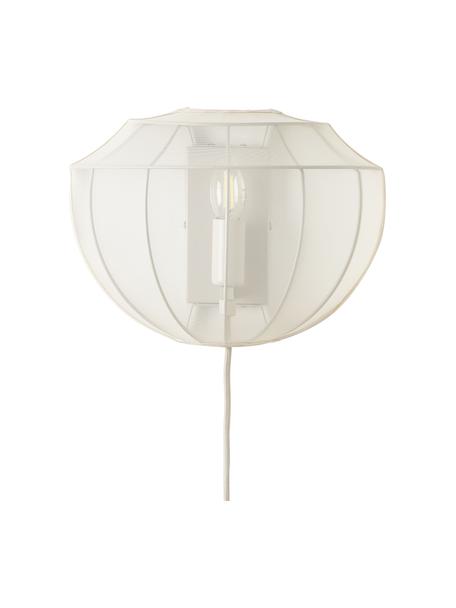 Nástenná lampa so zástrčkou Beau, Krémovobiela, Š 30 x V 22 cm