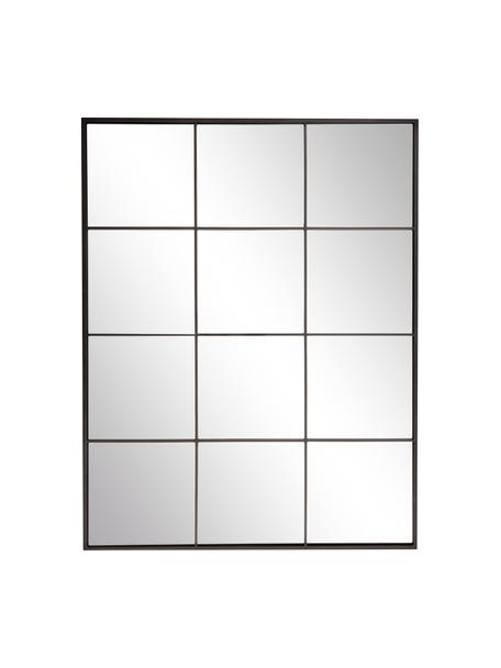 Štvorcové nástenné zrkadlo Clarita, Čierna, Š 70 x V 90 cm