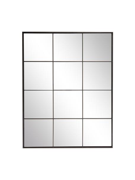 Espejo de pared ventana Clarita, Parte trasera: tablero de fibras de dens, Espejo: cristal, Negro, An 70 x Al 90 cm