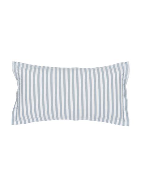 Poszewka na poduszkę z bawełny Yuliya, 2 szt., Niebieski, biały, S 40 x D 80 cm