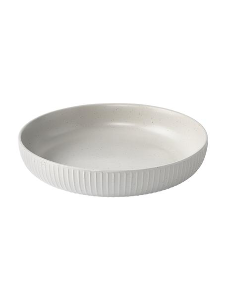 Tanier na cestoviny s reliéfom Rhea, 4 ks, Kamenina, Svetlosivá, Ø 24 x V 4 cm