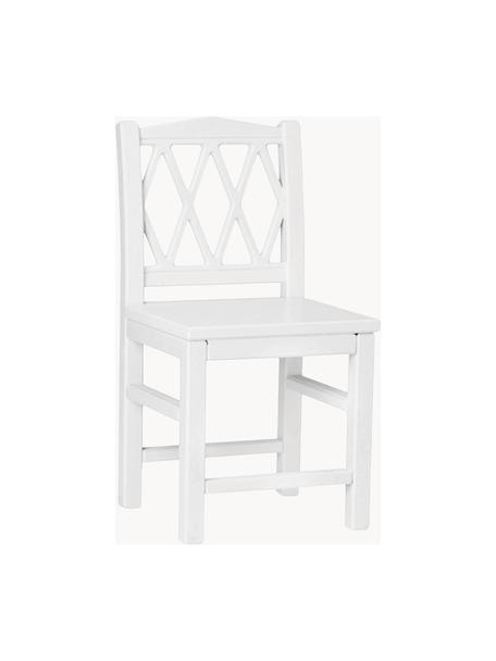 Detská stolička Harlequin, Brezové drevo, drevovláknitá doska strednej hustoty (MDF), natretá farbou bez obsahu VOC, Brezové drevo, biela lakované, Š 30 x V 58 cm