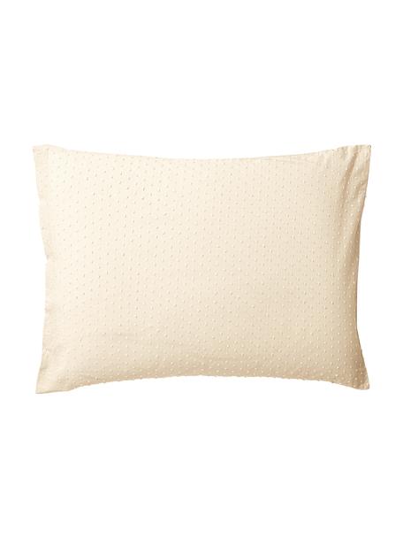 Taies d'oreiller plumetis jaune Aloide, 2 pièces, Jaune, beige, larg. 50 x long. 70 cm