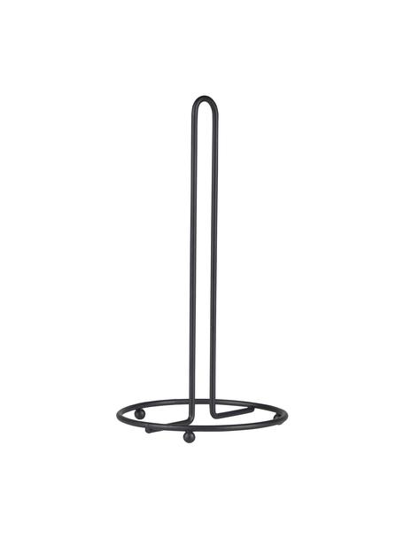 Küchenrollenhalter Amo, Metall, beschichtet, Schwarz, Ø 14 x H 28 cm