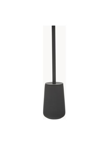 Brosse pour avec récipient en porcelaine WC Brush, Noir, Ø 10 x haut. 43 cm