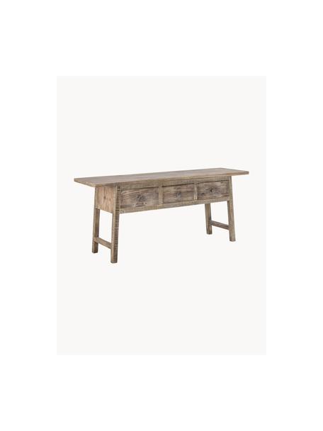 Grenenhouten wandtafel Camden met lades, Grenenhout, Grenenhout, B 147 x H 63 cm