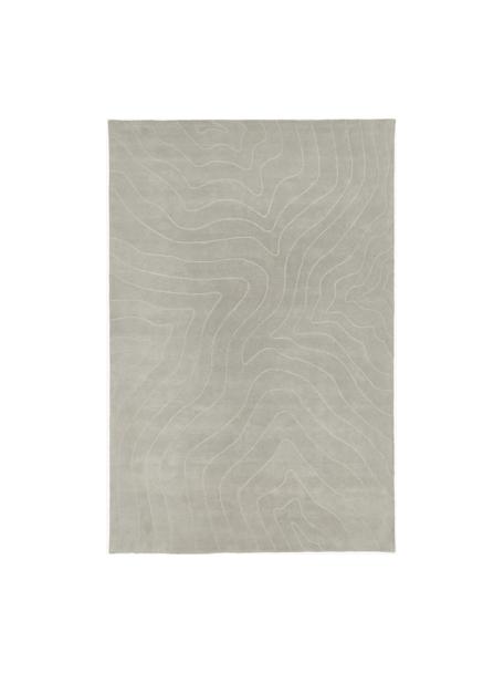 Ručne tuftovaný vlnený koberec Aaron, Hnedosivá, Š 120 x D 180 cm (veľkosť S)