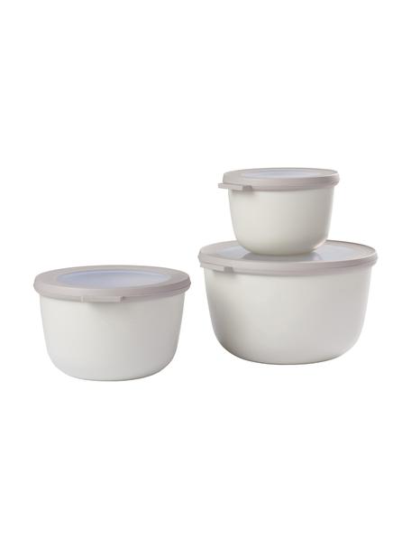 Súprava okrúhlych úložných misiek Cirqula, 3 diely, Polypropylén (PP), termoplastické elastoméry (TPE), bez BPA, Béžová, 500 ml / 1 l / 2 l