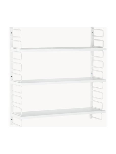 Estante de pared Ester, Estantes: tablero de fibras de dens, Estructura: acero recubierto, Blanco, An 58 x Al 60 cm